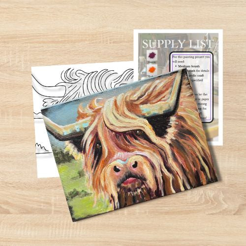 Highland Cow 2 Painting Kit