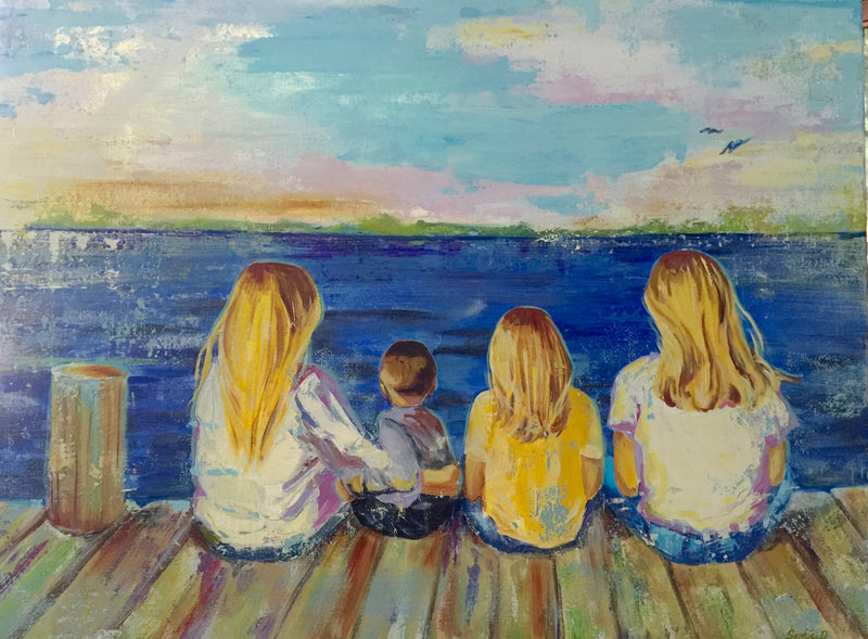 Children on Dock
